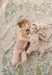 AURORA CLASSICS BABY FOOTIE + BONNET COTTON RIB LINEAR LEAF COLLECTION FOOTIE + BONNET AURORA