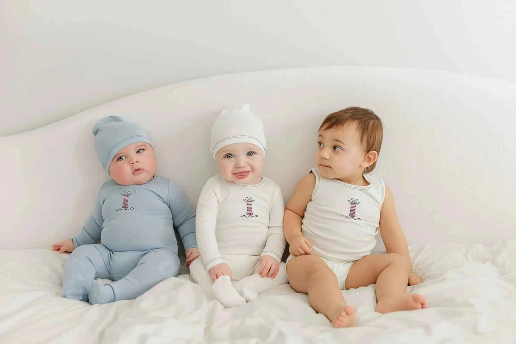 AURORA CLASSICS BABY BOY LAYETTE SET/TAKE ME HOME SET COTTON CROSSSTICH LIGHTHOUSE COLLECTION TAKE ME HOME SET Little Luxury