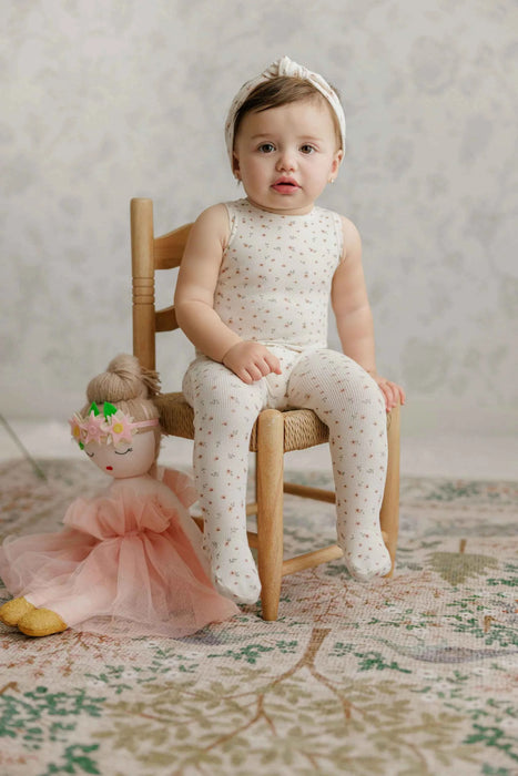 AURORA CLASSICS BABY KNOT HEADBAND – FLORAL RIB HEADBAND AURORA