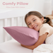 Toddler Pillows with Soft Cotton Pillow Case by Comfy Cubs - Mauve Comfy Cubs