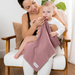 Cotton Burp Cloths by Comfy Cubs - Mauve Cotton Burp Cloths Comfy Cubs