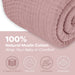 Adult Muslin Blanket by Comfy Cubs in Mauve Muslin Comfy Cubs