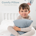 Toddler Pillows with Soft Cotton Pillow Case by Comfy Cubs - Pacific Blue Comfy Cubs