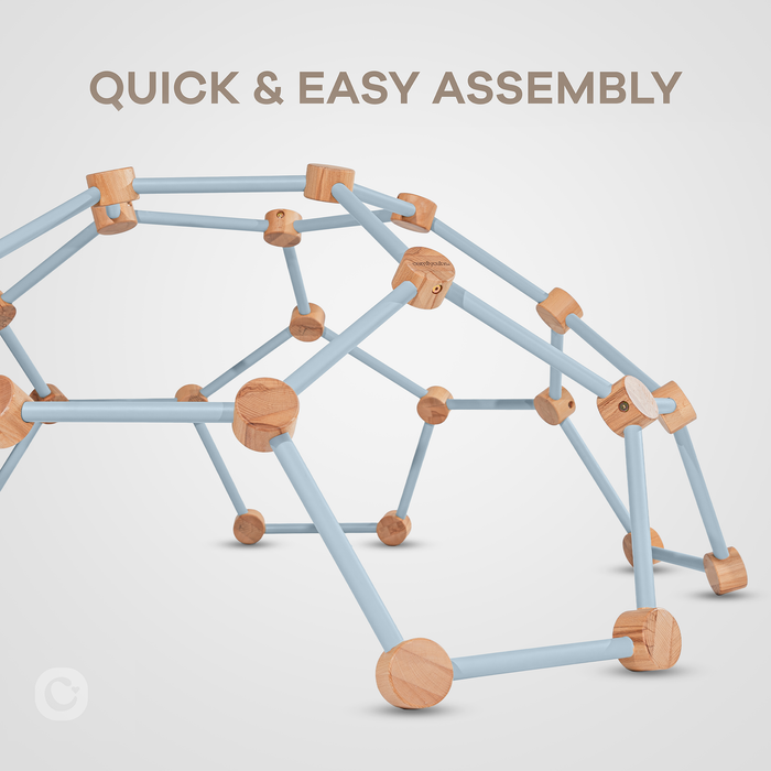 Wooden Climber for Kids by Comfy Cubs (Pacific Blue) Comfy Cubs