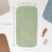 Muslin Burp Cloths by Comfy Cubs - Sage Muslin Burp Cloths Comfy Cubs