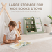 Kids Bookshelf - Sage Book Shelves Comfy Cubs