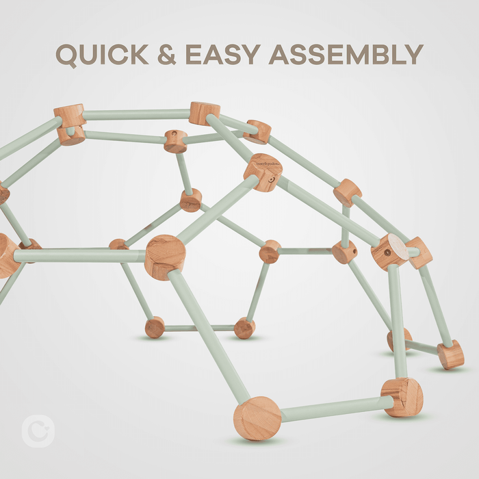 Wooden Climber for Kids by Comfy Cubs (Sage) Comfy Cubs
