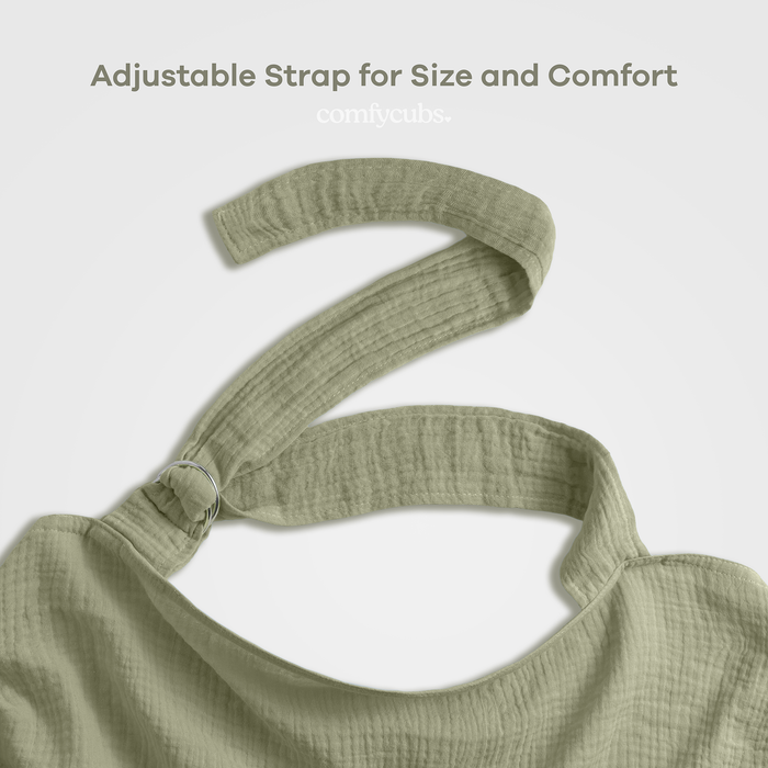 Muslin Nursing Cover by Comfy Cubs - Sage Nursing Covers Comfy Cubs