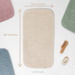 Muslin Burp Cloths by Comfy Cubs - Sand Muslin Burp Cloths Comfy Cubs