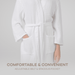Muslin Bathrobe, White by Comfy Cubs Comfy Cubs