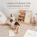 Kids Bookshelf - Wood Book Shelves Comfy Cubs