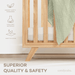 Baby Crib for 0 to 3 Years - Natural Wood Cribs Comfy Cubs