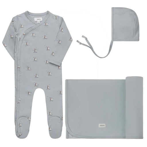 AURORA CLASSICS BABY BOY LAYETTE SET/TAKE ME HOME SET JERSEY COTTON NAUTICAL COLLECTION BLUE TAKE ME HOME SET AURORA
