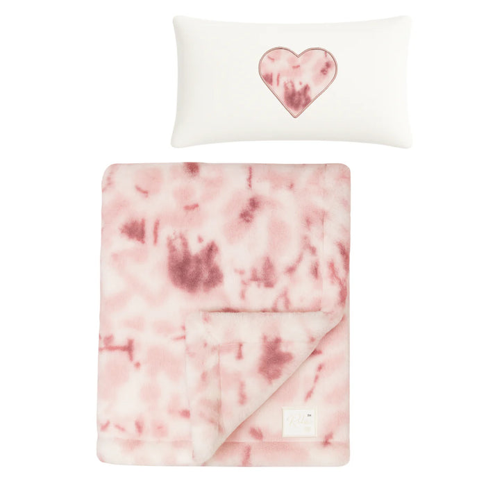 RITZ BABY FUZZY BLANKET TIE DYE EFFECT . PINK BLANKETS RITZ