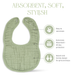 Muslin Bibs by Comfy Cubs - Sage Bibs Comfy Cubs