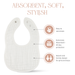 Muslin Bibs by Comfy Cubs - White Bibs Comfy Cubs