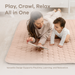 Play Mat with Non-Slip Bottom - Blush Comfy Cubs