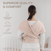 Baby Wrap Carrier in Blush Baby Wrap Carrier Comfy Cubs