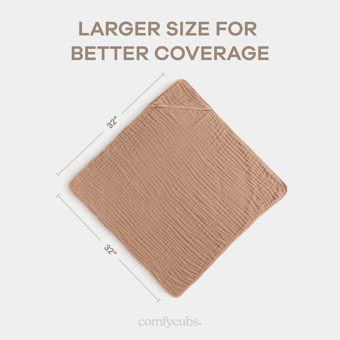 Baby Hooded Towels by Comfy Cubs - Cedar & Sand Hooded Towels Comfy Cubs