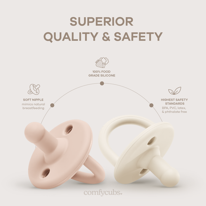 Pacifiers, 5 Pack by Comfy Cubs - Multicolor Girl Pacifiers Comfy Cubs