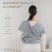 Baby Wrap Carrier in Slate Grey Baby Wrap Carrier Comfy Cubs