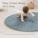 Play Mat with Non-Slip Bottom - Pacific Blue Comfy Cubs
