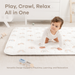 Play Mat with Non-Slip Bottom - Rainbow Comfy Cubs
