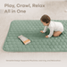 Play Mat with Non-Slip Bottom - Fern Comfy Cubs