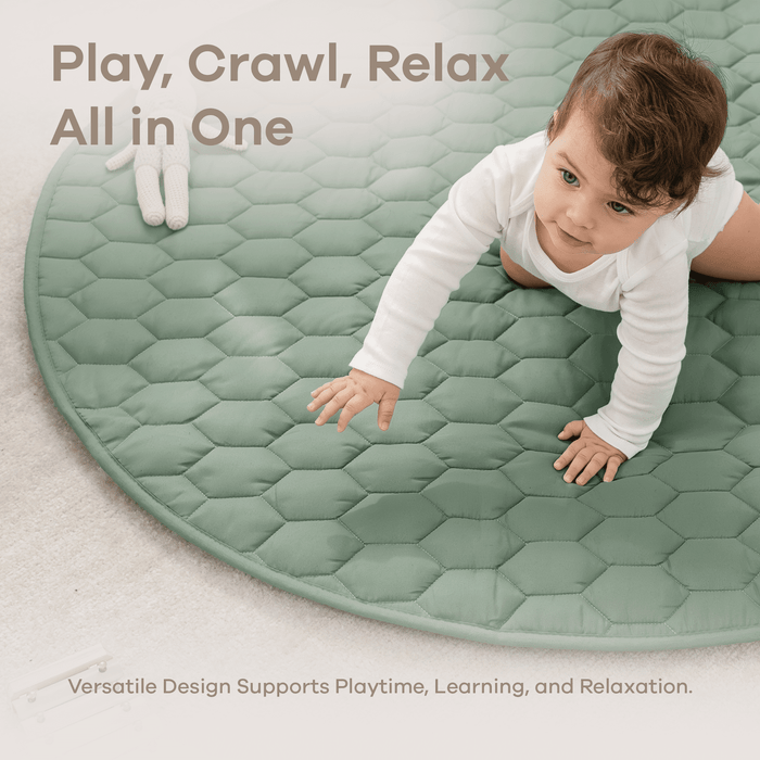 Play Mat with Non-Slip Bottom - Fern Comfy Cubs