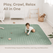 Play Mat with Non-Slip Bottom - Fern Comfy Cubs