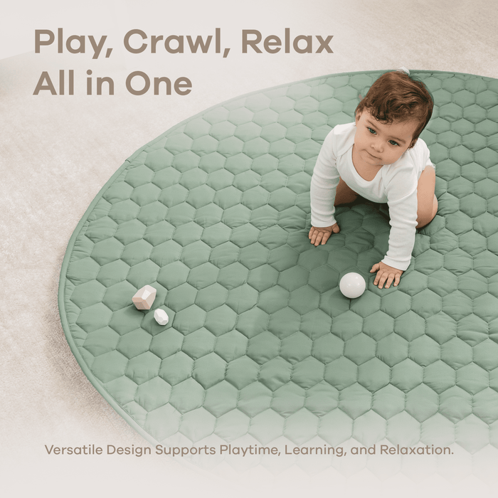 Play Mat with Non-Slip Bottom - Fern Comfy Cubs