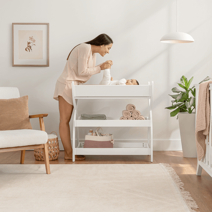 Baby Changing Table by Comfy Cubs - White Changing Table Comfy Cubs