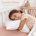 Toddler Pillows with Soft Muslin Pillow Case by Comfy Cubs - White Comfy Cubs