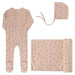 AURORA CLASSICS BABY GIRL LAYETTE SET/TAKE ME HOME SET BOW PATTERN COLLECTION PINK TAKE ME HOME SET AURORA