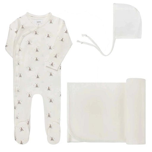 AURORA CLASSICS BABY BOY LAYETTE SET/TAKE ME HOME SET JERSEY COTTON NAUTICAL COLLECTION IVORY BLUE TAKE ME HOME SET AURORA