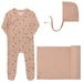AURORA CLASSICS BABY GIRL LAYETTE SET/TAKE ME HOME SET JERSEY COTTON FLORAL PRINT COLLECTION PINK TAKE ME HOME SET AURORA