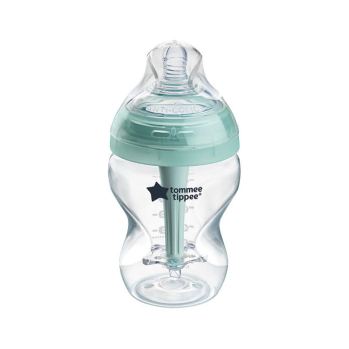 TOMMEE TIPPEE ADVANCED ANTI-COLIC BABY BOTTLE BREAST-LIKE NIPPLE - 1PK 9 OZ CLEAR BABY BOTTLE TOMMEE TIPPEE