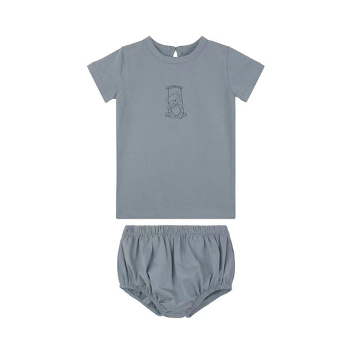 Doll/ Bear Short 2 piece set Blue Bear Tricot Bebe