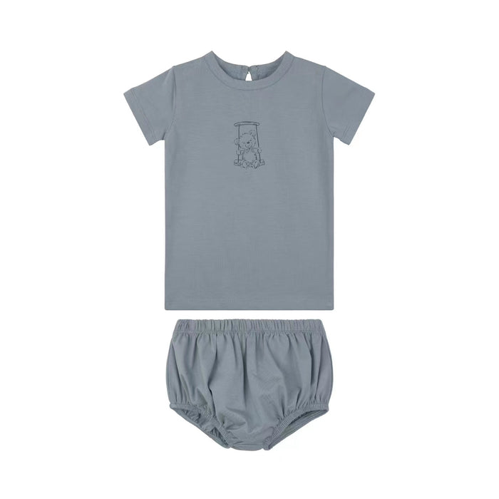 Doll/ Bear Short 2 piece set Blue Bear Tricot Bebe