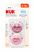 NUK ORTHODONTIC PACIFIER, 6-18 MONTHS, 2 PACK, ASSORTED COLORS PACIFIER NUK USA