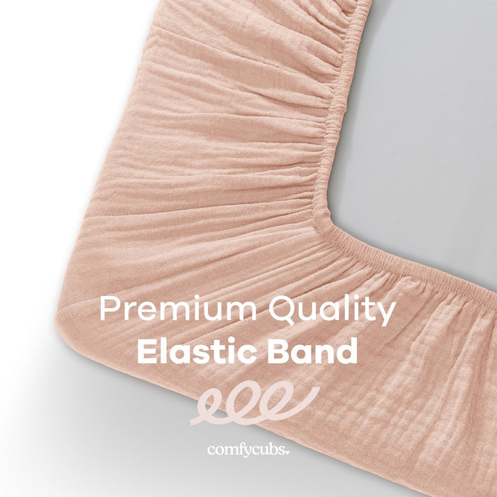 Muslin Fitted Bassinet Crib Sheet by Comfy Cubs Bassinet Sheets Comfy Cubs