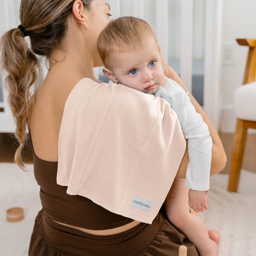 Cotton Burp Cloths by Comfy Cubs - Blush Cotton Burp Cloths Comfy Cubs