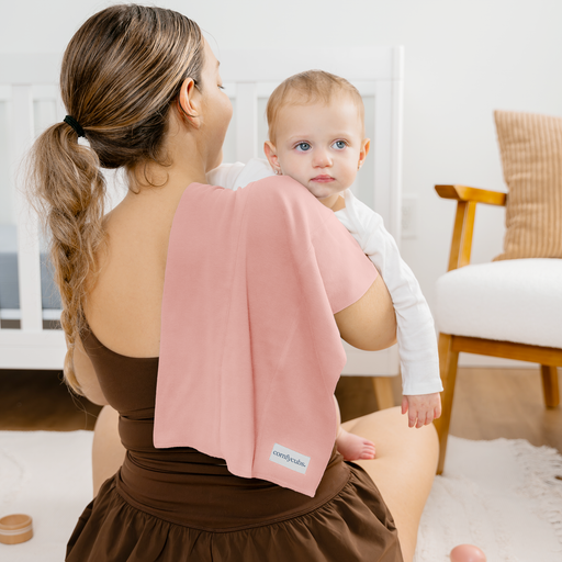 Cotton Burp Cloths by Comfy Cubs - Bold Blush Cotton Burp Cloths Comfy Cubs