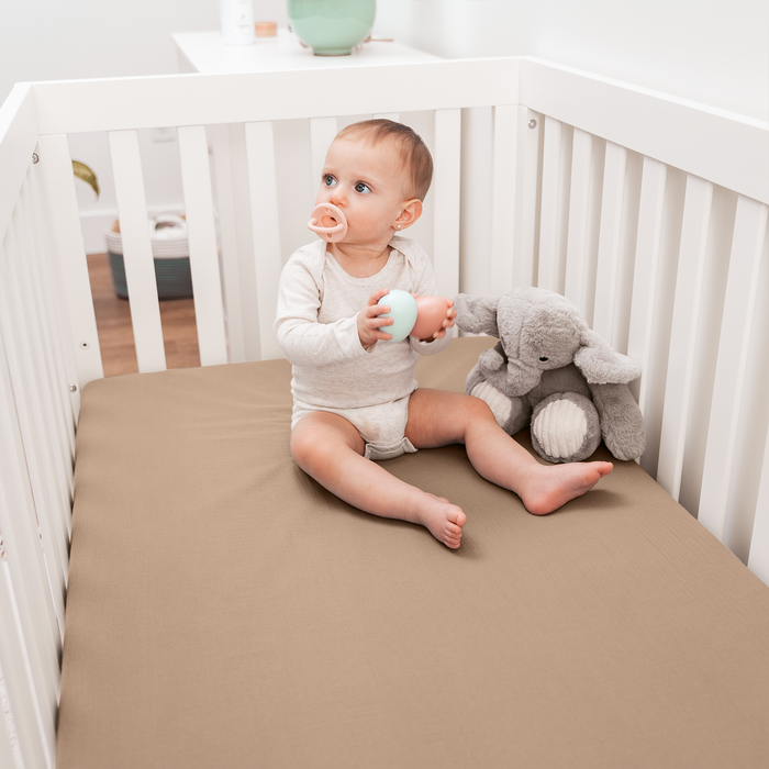 Muslin Fitted Crib Sheet by Comfy Cubs Crib Sheet Comfy Cubs