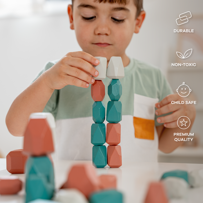 Stacking Blocks for Toddlers by Comfy Cubs, Dino Pack Stacking Blocks Comfy Cubs