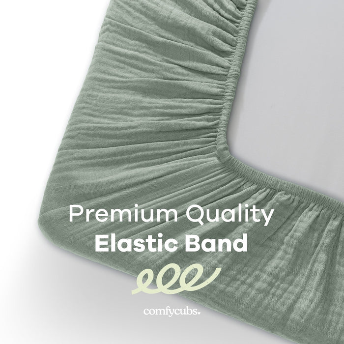 Muslin Fitted Bassinet Crib Sheet by Comfy Cubs Bassinet Sheets Comfy Cubs