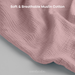 Muslin Nursing Cover, Pack of 1 in Mauve Nursing Covers Comfy Cubs