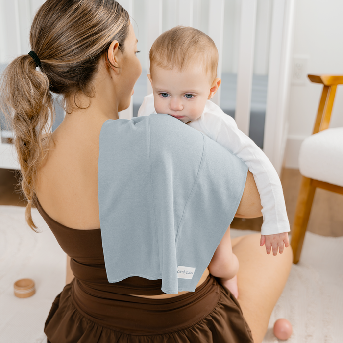 Cotton Burp Cloths by Comfy Cubs - Pacific Blue Cotton Burp Cloths Comfy Cubs