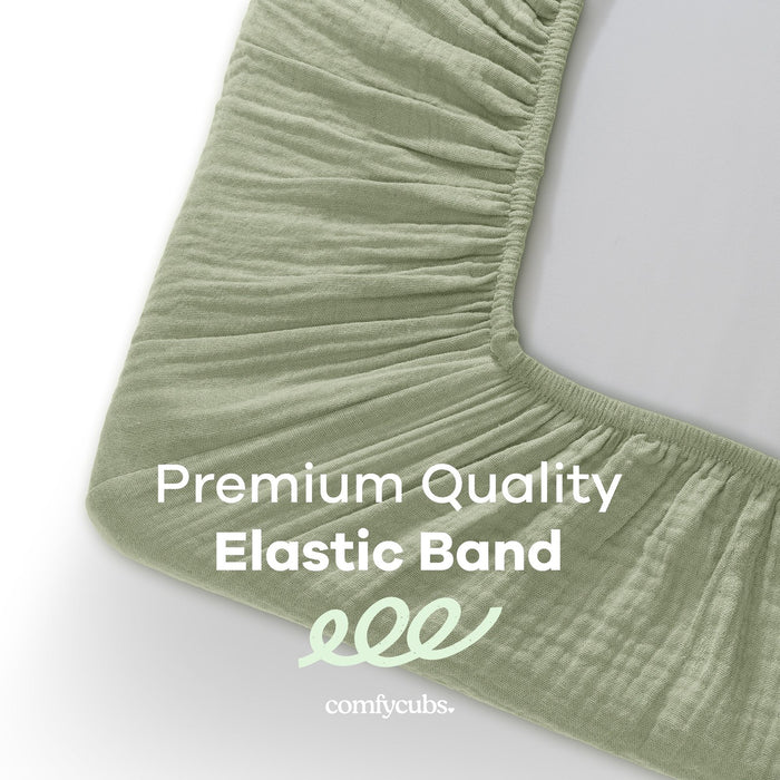 Muslin Fitted Bassinet Crib Sheet by Comfy Cubs Bassinet Sheets Comfy Cubs