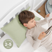 Toddler Pillows with Soft Cotton Pillow Case by Comfy Cubs - Sage Comfy Cubs